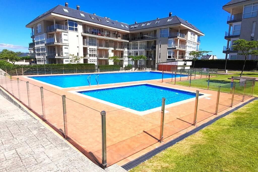 Apartamento Playa Foz Con Jardin Y Piscina Exterior foto